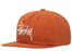 Stussy Basic Strap Back Cap dark orange