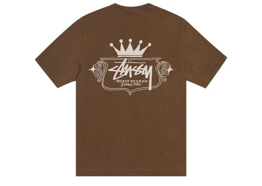 Stussy Built To Last Pigment Dyed Tee Brown