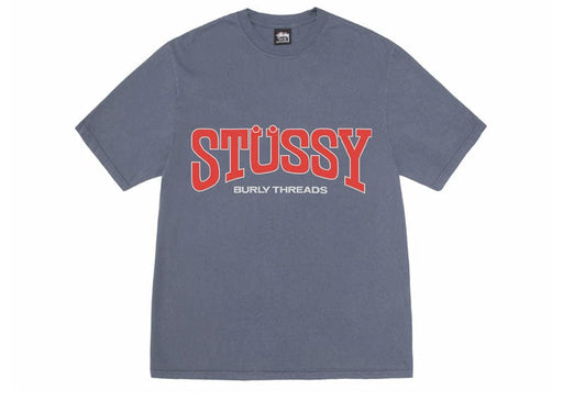 Stussy Burly Threads Pigment Dyed Tee Indigo