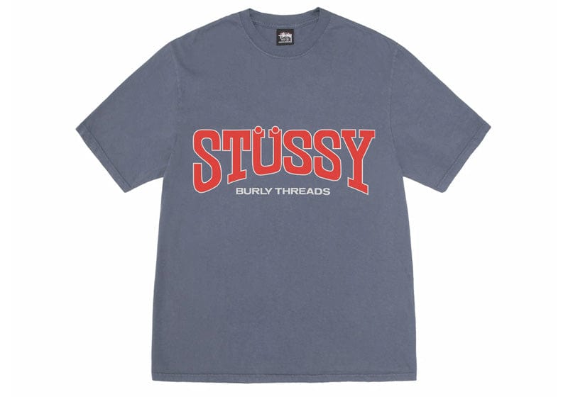 Stussy Burly Threads Pigment Dyed Tee Indigo