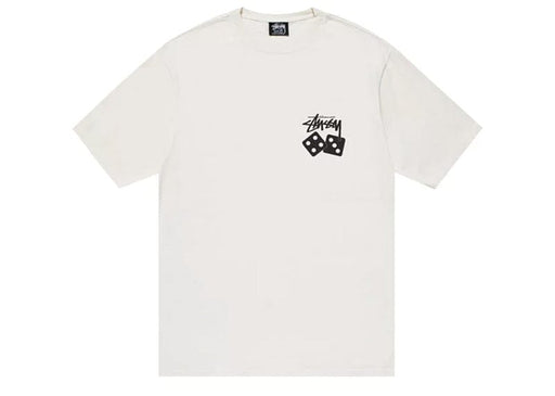 Stussy Dice Dyed Tee White Black