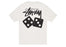 Stussy Dice Dyed Tee White Black