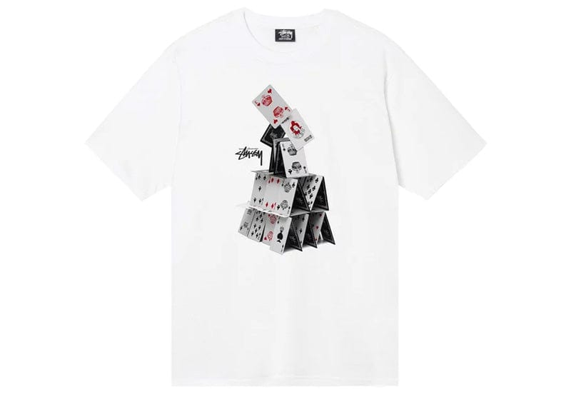 Stussy House Of Cards Tee White