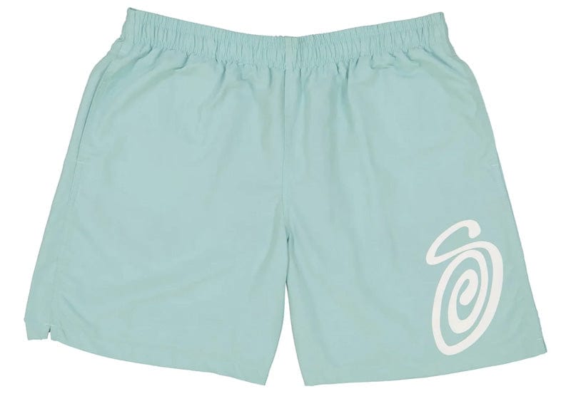 Stussy Light Blue Curly S Water Short