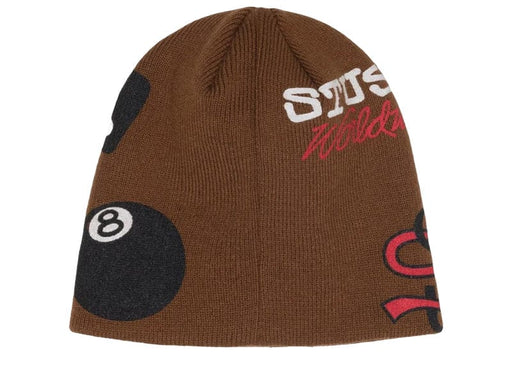 Stussy Mixed Logo Skullcap Coffee