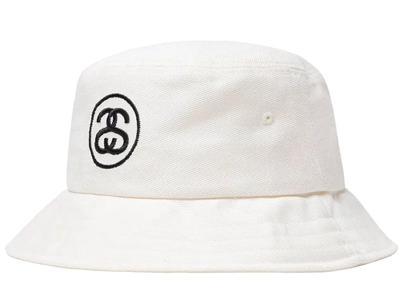 Stussy SS Link Deep Bucket Hat White