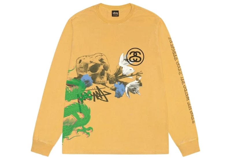 Stussy Test Strike Pigment Dyed LS Tee Honey