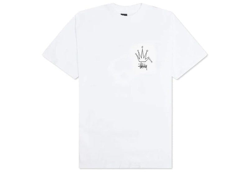 Stussy White Broken Crown Tee