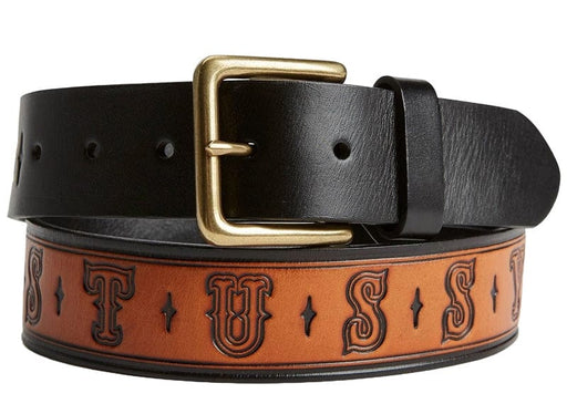 Stussy x Levi's Embossed Leather Belt Black