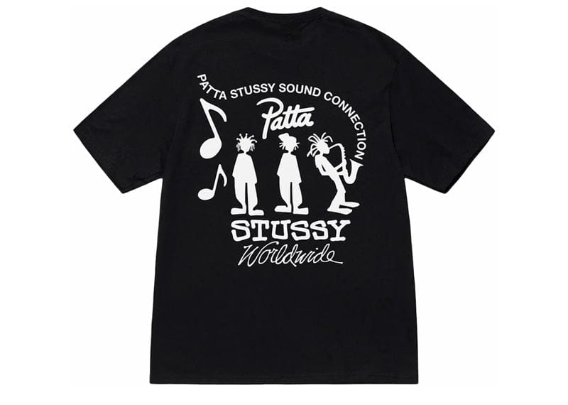 Stussy x Patta Sound Connection Tee Black