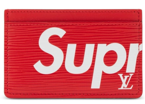 Louis Vuitton x Supreme Porte Carte Simple Epi Red