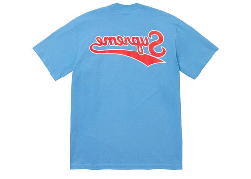 Supreme Backwards Tee Bright Blue