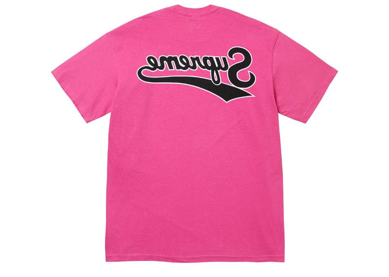 Supreme Backwards Tee Fuchsia