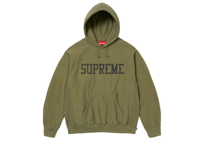 Supreme Collegiate Logo Hooded Sweatshirt Dark Olive