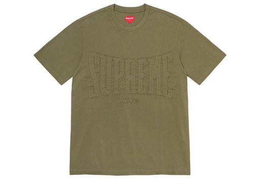 Supreme Cutout Logo S/S Top Olive