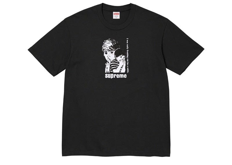 Supreme Freaking Out Tee Black