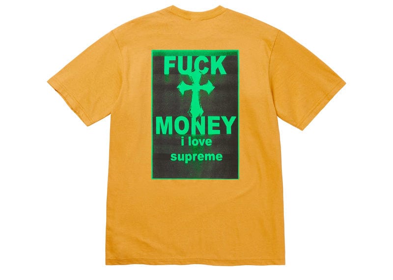 Supreme Fuck Money Tee Mustard