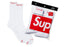 Supreme Hanes Crew Socks (4 Pack) White