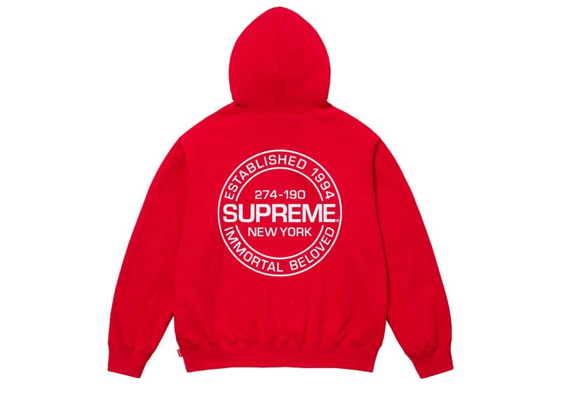 Supreme Immortal Hooded Sweatshirt Red