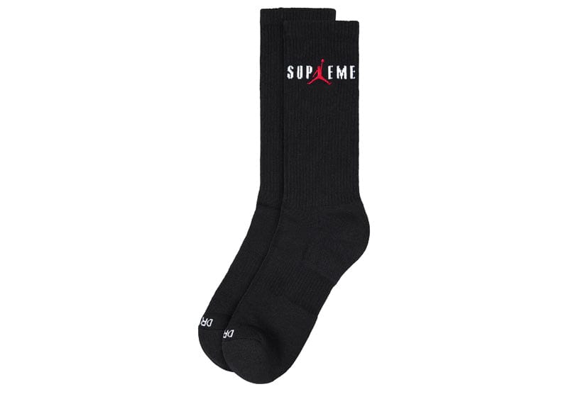 Supreme Jordan Crew Socks Black