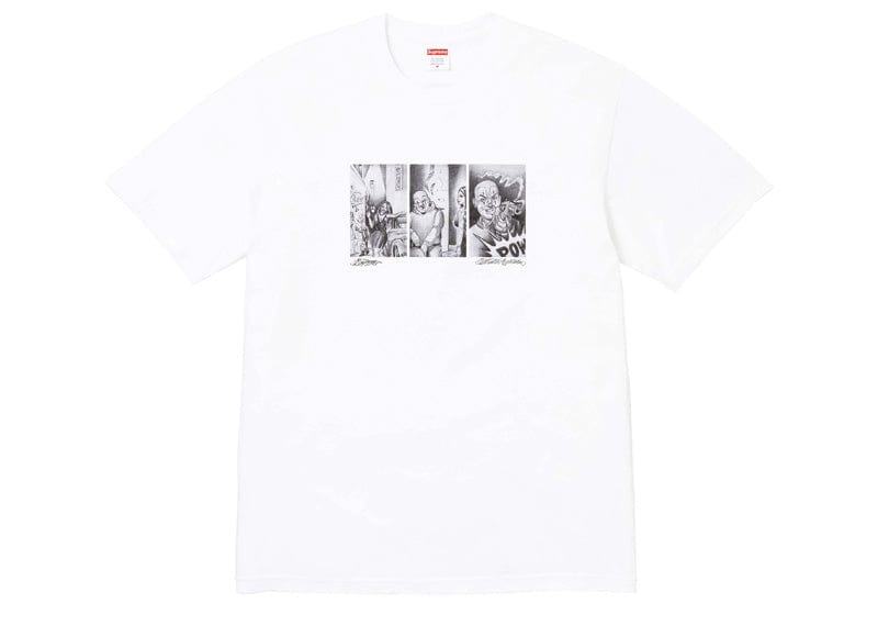 Supreme Mister Cartoon Pow Tee White