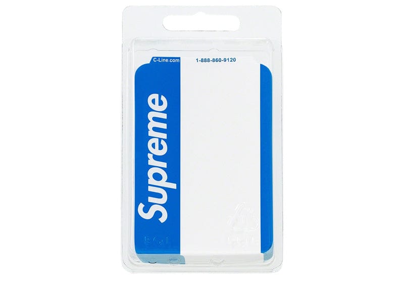 Supreme Name Badge Stickers (Pack of 100) Blue