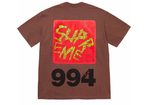 Supreme Paint Tee Brown