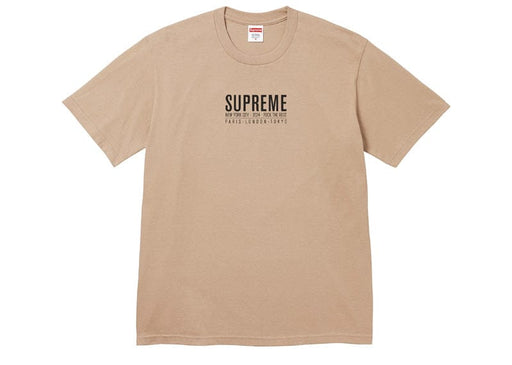 Supreme Paris Tee Khaki