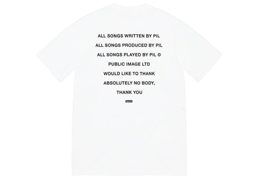 Supreme PiL Tee White