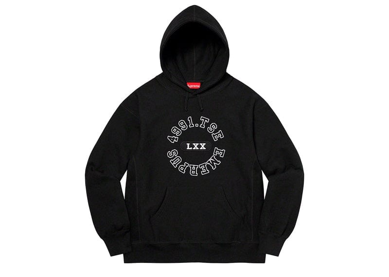 Supreme Reverse Hooded Sweatshirt Black