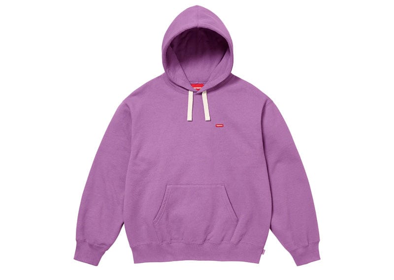 Supreme Small Box Drawcord Hooded Sweatshirt Purple