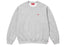 Supreme Small Box Raglan Crewneck Heather Grey