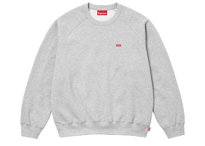 Supreme Small Box Raglan Crewneck Heather Grey