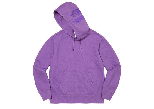 Supreme The North Face Pigment Printed Hooded Sweatshirt Purple