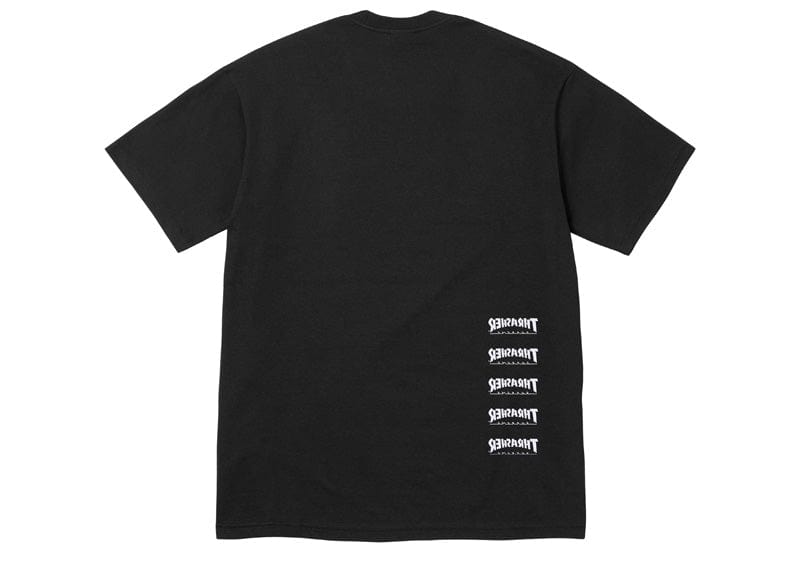 Supreme Thrasher Back Tail Tee Black