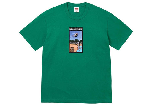 Supreme Toy Machine Welcome To Hell Tee Light Pine