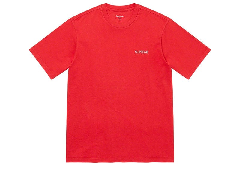 Supreme Washed Capital S/S Top Red