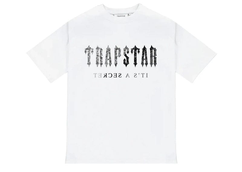 Trapstar Decoded Paisley Monochrome Edition T-shirt White