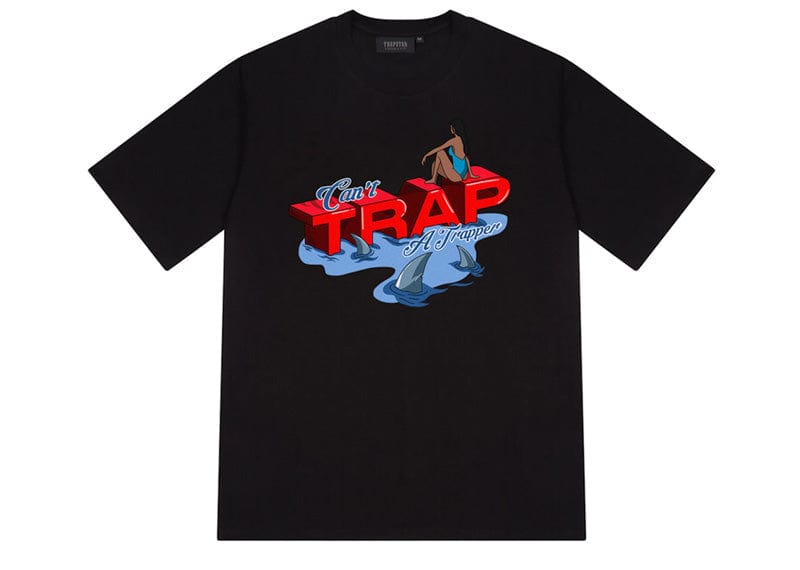 Trapstar Can't Trap A Trapper Tee Black