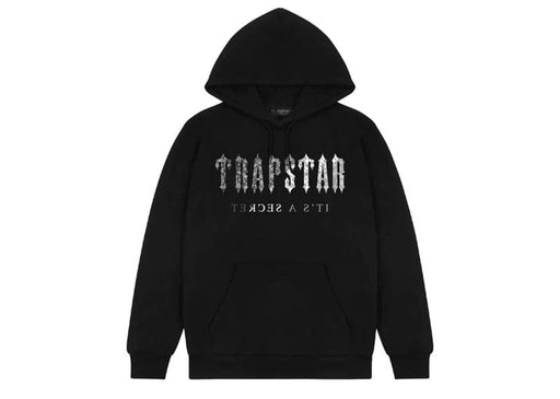 Trapstar Decoded Paisley Monochrome Hoodie Black