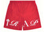 Trapstar Script Shell Shorts Red/White