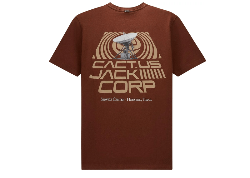 Travis Scott CACT.US CORP x Nike U NRG BH T-shirt Brown