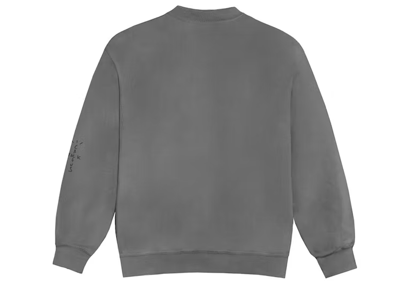 Travis Scott PS Kids Classic Crewneck Washed Grey