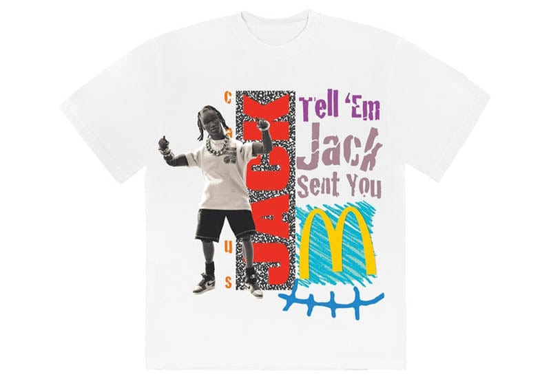 Travis Scott x McDonald's Jack Smile T-shirt White