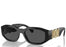 Versace Irregular Biggie Sunglasses Black/Dark Grey (VE4361)