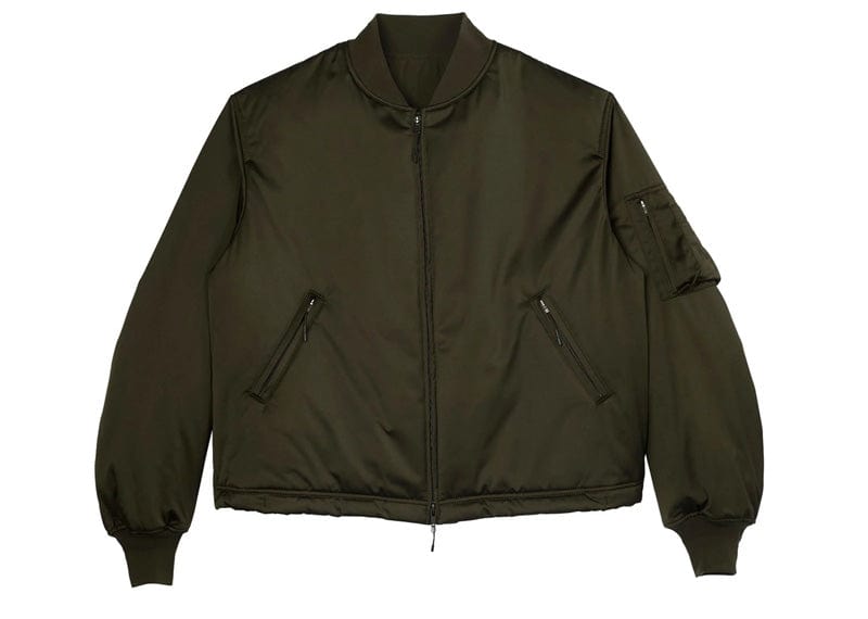 ADIDAS Y-3 OLIVE BOMBER JACKET